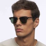 Classic Retro Square Browline Polarized Sunglasses with Metal Rivets - Image 3
