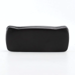 Black PU Leather Hard Shell Eyeglass Case Iron Clamshell Glasses Box - Image 3