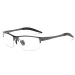 Custom Mens Aluminum Semi-Rimless Sports Prescription Glasses Frames