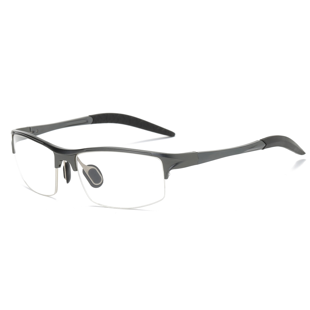 IMG_1971 (2) Custom Mens Aluminum Semi-Rimless Sports Prescription Glasses Frames - Image 1