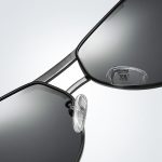 Classic Metal Double Bridge Aviator Sunglasses Wholesale Custom Logo_Detail_03